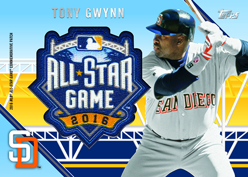 2016 Topps All-Star FanFest Patch Cards Tony Gwynn
