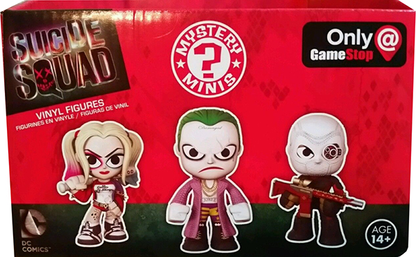 Funko Suicide Squad Mystery Minis Game Stop Case