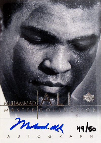 Upper Deck Muhammad Ali Master Collection Autograph