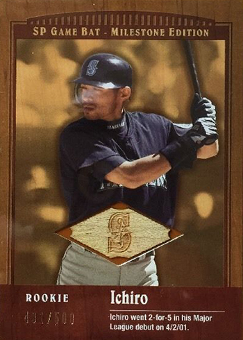 2001 SP Game Bat Milestone Edition Ichiro