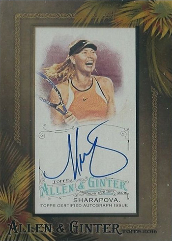 2016 AG Autograph Maria Sharapova