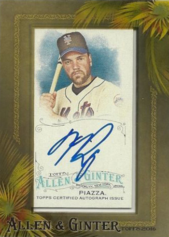 2016 AG Autograph Mike Piazza