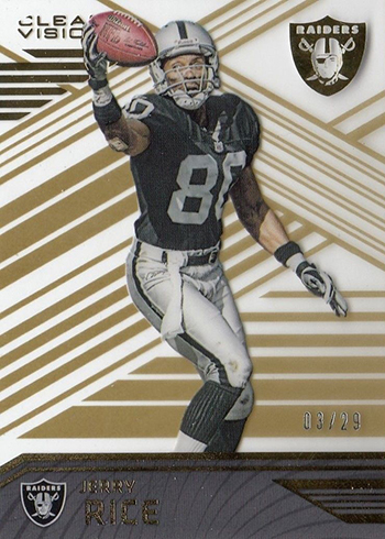 2016 Panini CV Var 72 Jerry Rice L1 Raiders Gold