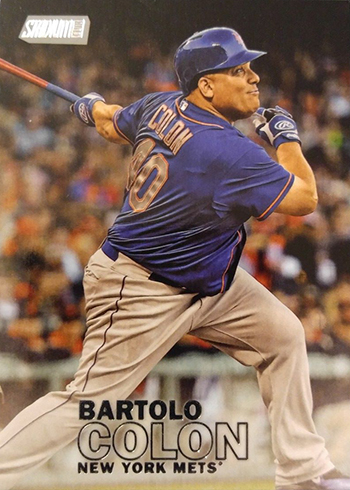 2023 TOPPS NOW #246 BARTOLO COLON THROWS OUT 1ST PITCH NEW YORK