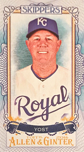 2016 Topps Allen & Ginter Skippers S-30 Ned Yost