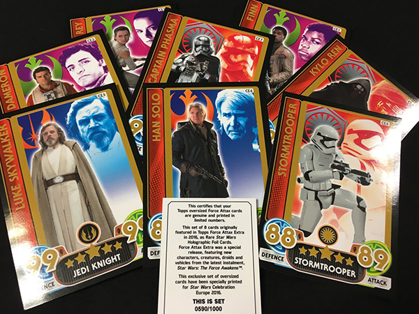 2016 Topps Star Wars Celebration Force Attax