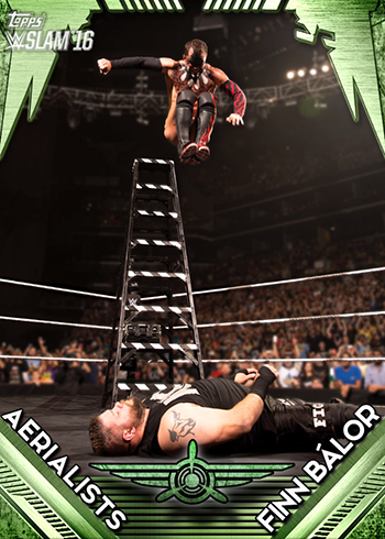 2016 Topps WWE Slam Aerialists Finn Balor Green