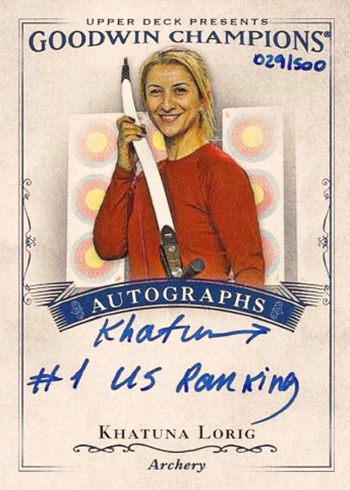 2016 Upper Deck Goodwin Champions Inscription Autographs Khatuna Lorig