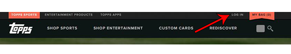 Topps Homepage Log In