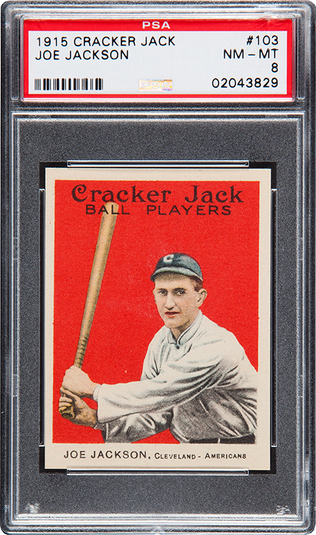 1915 Cracker Jack Joe Jackson PSA 8 450