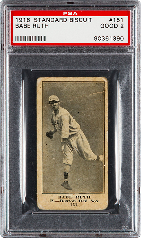 1916 D350 Standard Biscuit Babe Ruth PSA 2 450