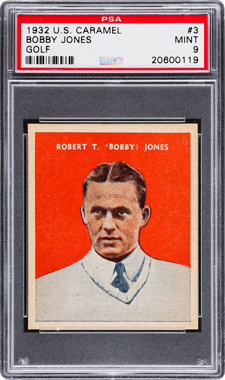 1932 US Caramel Bobby Jones PSA 9 450