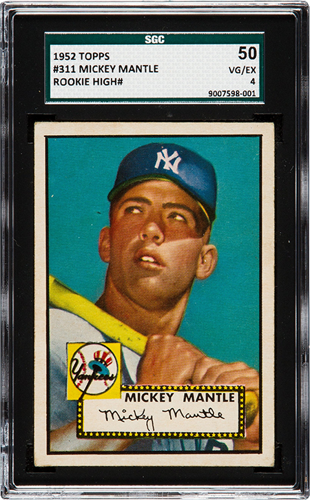 1952 Topps Mickey Mantle SGC 50 450