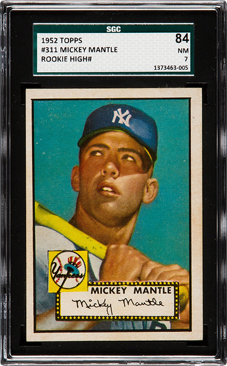 1952 Topps Mickey Mantle SGC 84 450