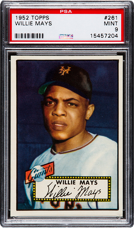 1952 Topps Willie Mays PSA 9 450