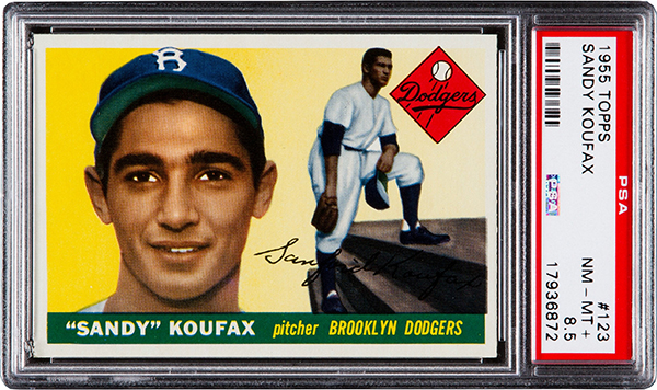 1955 Topps Sandy Koufax RC PSA 8-5 600