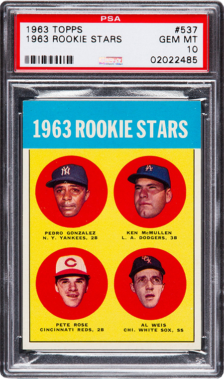 Sold at Auction: PSA 4 (VG-EX) 1963 Topps Pete Rose Rookie #537 Baseball  Card - 1963 Rookie Stars