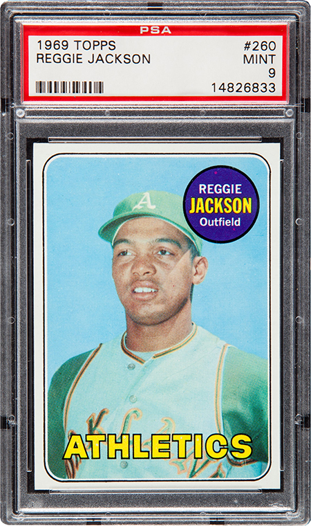 1969 Topps Reggie Jackson RC PSA 9 450