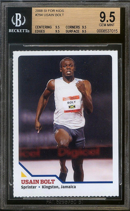 2008 Sports Illustrated for Kids Usain Bolt BGS 9-5