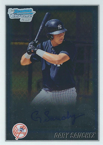 2010 Bowman Chrome Prospect Autographs Gary Sanchez