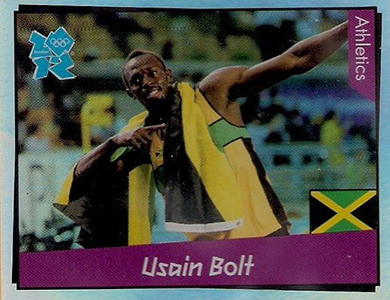 2012 Panini London 2012 Stickers Usain Bolt 65