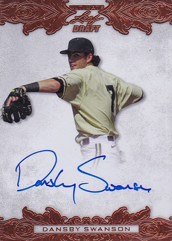 Dansby Swanson Autographed Baseball Cards