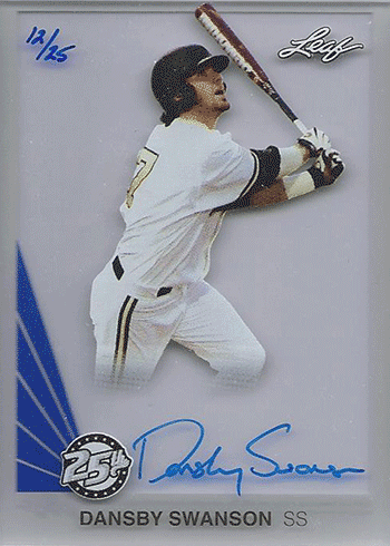 Dansby Swanson Autographed Baseball Cards