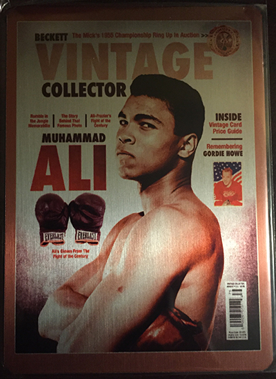 2016 Beckett Cover Set Metal Muhammad Ali