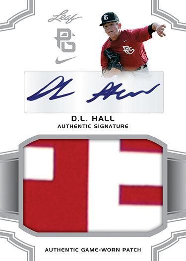 2016 Leaf Perfect Game Baseball Patch Autograph DL Hall