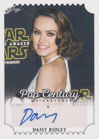 2016 Leaf Pop Century Base Autographs Daisy Ridley