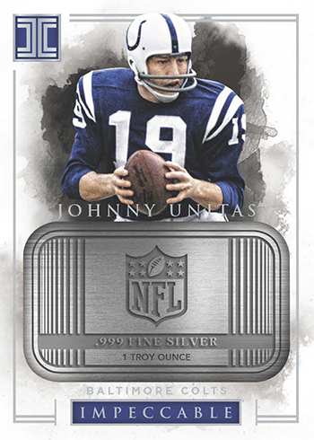 2016 Panini Impeccable Football Silver NFL Logo