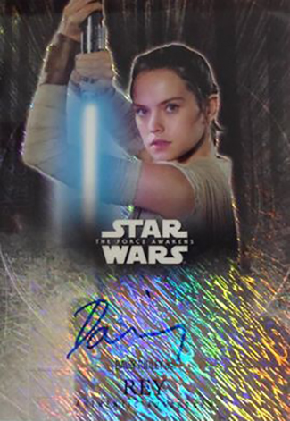 2016 Topps Star Wars The Force Awakens Chrome Autographs Daisy Ridley