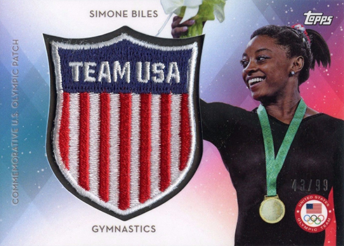 2016 Topps US Olympic Team Crest Patch Simone Biles