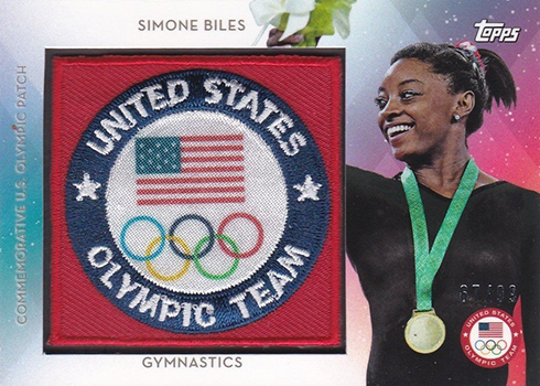 2016 Topps US Olympic Team Team Patch Simone Biles