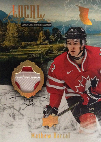 2016 Upper Deck Team Canada Juniors Local Legends Patch