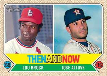 2017 Topps Heritage Baseball Then and Now