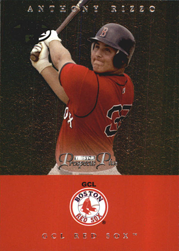 Anthony Rizzo baseball card (Red Sox Chicago Cubs All Star) 2010 Topps  Bowman #BP101 Rookie Card