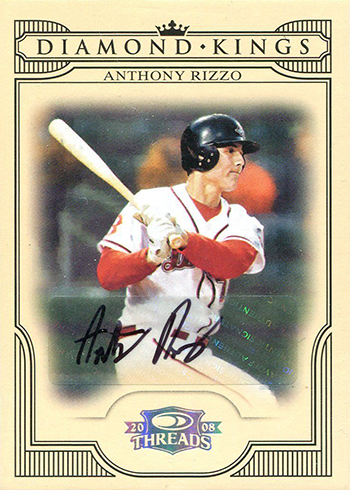 2008 Donruss Threads Diamond Kings Autographs Anthony Rizzo