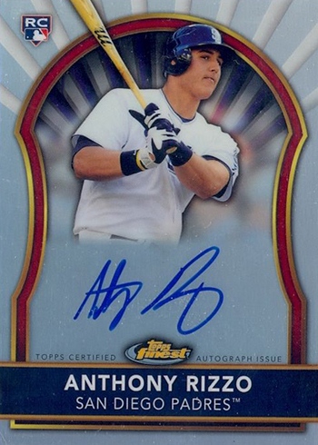 2011 Finest Rookie Autographs Anthony Rizzo