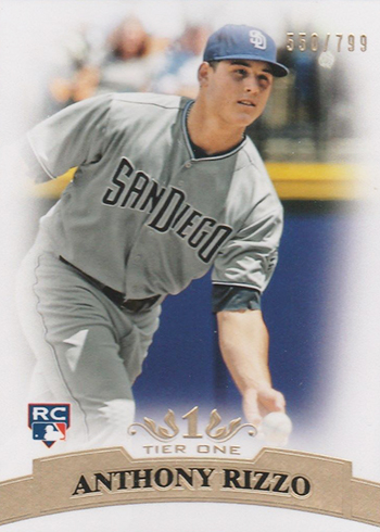 ANTHONY RIZZO 46/2011 2011 TOPPS GOLD UPDATE US55 ROOKIE PADRES NEW YORK  YANKEES