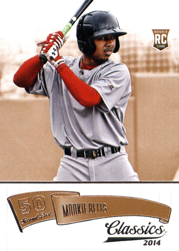 2014 Bowman Prospects #BP109 Mookie Betts Pre-Rookie Baseball Card - 1st  Bowman Card