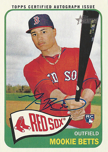 2014 Topps Heritage Real One Autographs Mookie Betts