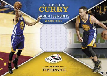 2016-17 Panini Eternal PE-SC1 Stephen Curry 2016 NBA Finals Game 4 Jersey