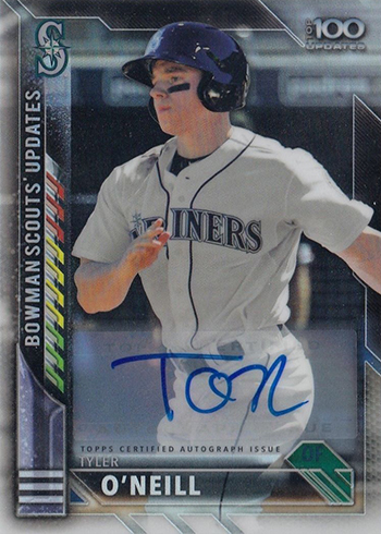 2016 Bowman Chrome Bowman Scouts Updates Autographs Tyler ONeill