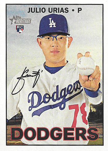  2016 Topps Heritage High Number Baseball #600 Julio Urias  Rookie Card : Collectibles & Fine Art