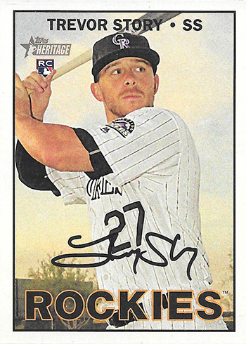 Trevor Story Rookie Performers - 2016 Topps Heritage Baseball Card #RP-TS  (Colorado Rockies) Free Shipping at 's Sports Collectibles Store