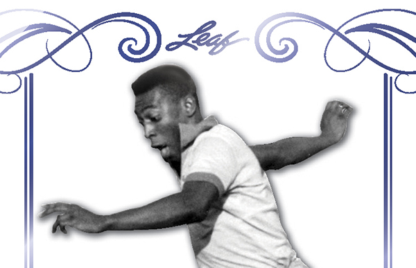 2016 Leaf Pele Immortal Collection Blue Autograph header