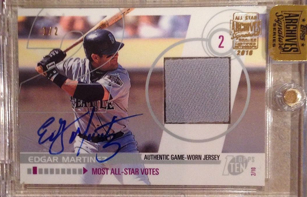 2023 Topps Archives Signature Series Edgar Martinez Autograph Auto /7