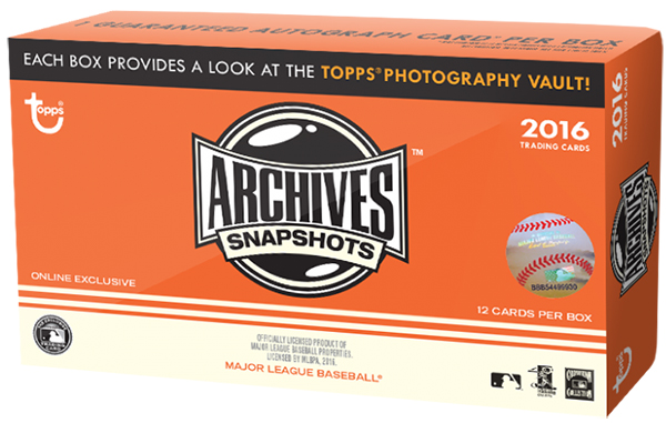2016 Topps Archives Snapshots Baseball Box