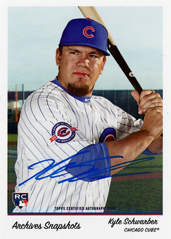 2016 Topps Archives Snapshots Kyle Schwarber Autograph